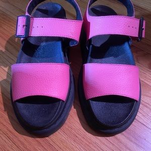 Hot Pink Dr. Martens Romi Sandals